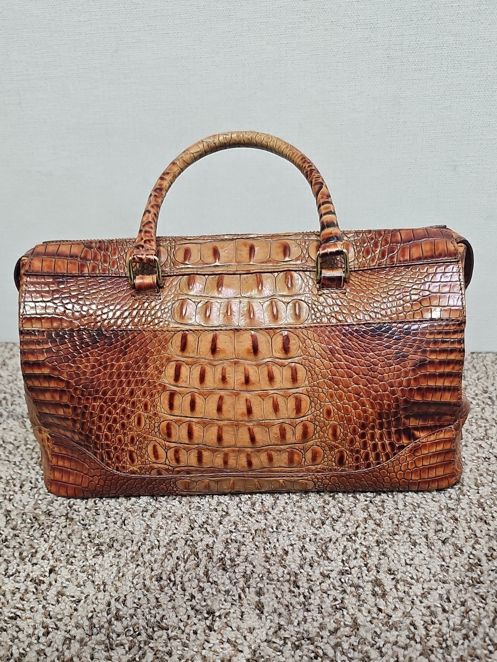 BRAHMIN CRANDAL CROC EMBOSSED SATCHEL BFPM-06-113 - Picture 4 of 11